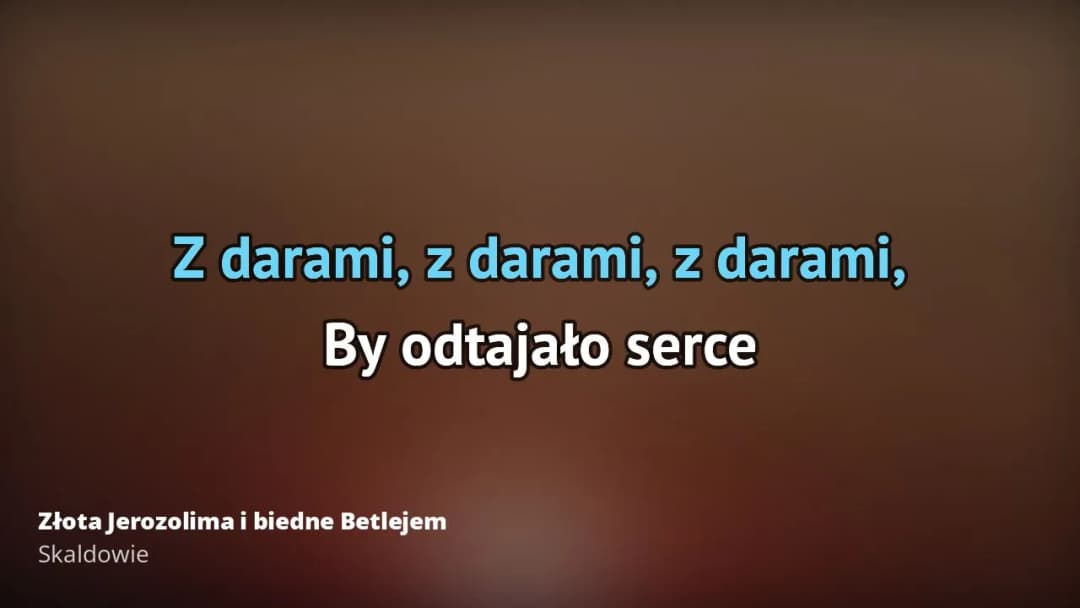 Złota Jerozolima karaoke - najpopularniejsze wersje podkładów muzycznych