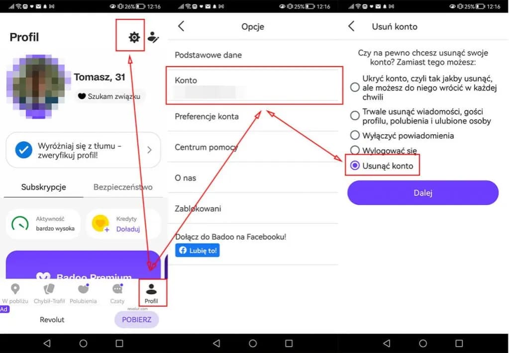 Jak usunąć konto na Badoo w prosty sposób